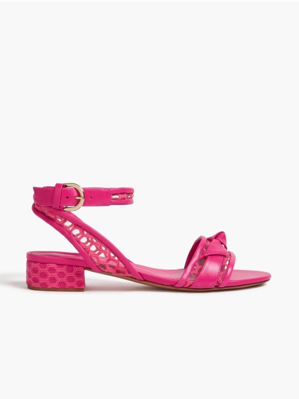 Alexandre Birman Clarita 30 embroidered mesh-trimmed leather sandals
